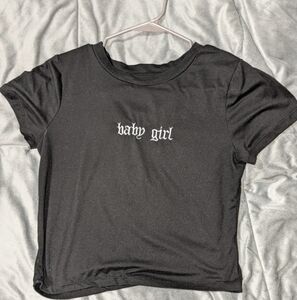 Baby Girl Black Tee